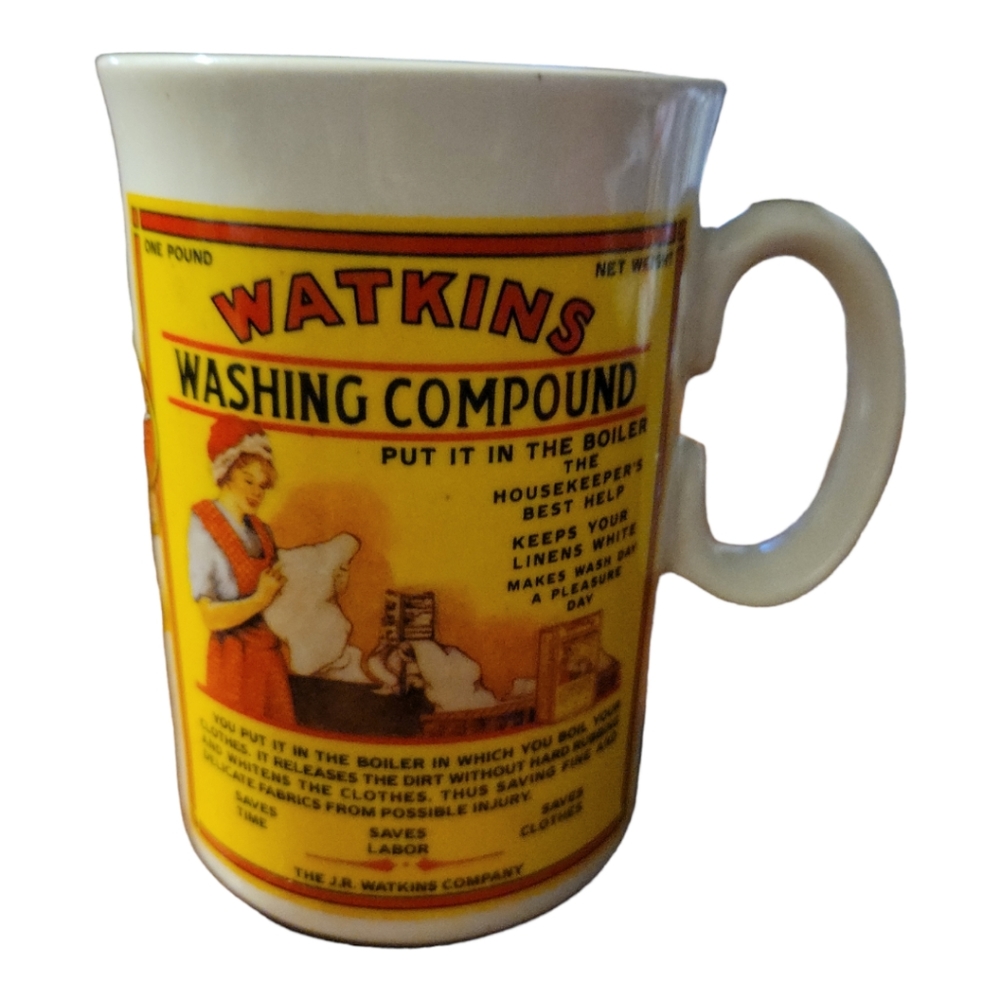 Vtg 92 Watkins Washing Compound #4 Heritage Collection #7904  Mug/Soup Bowl